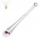 VitaJuwel Phiolino Amethyst (mit Bergkristallgranulat, Granat und einem handverlesenen Amethyst) Edelsteinphiole
